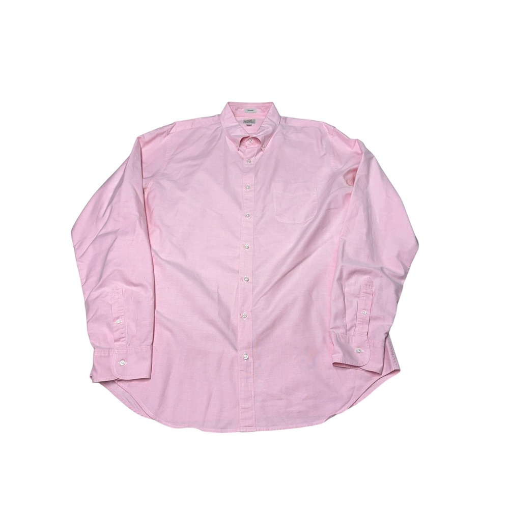 J.Crew Mens XLT Pink All Cotton Oxford Classic Fit Button Down Shirt Long Sleeve